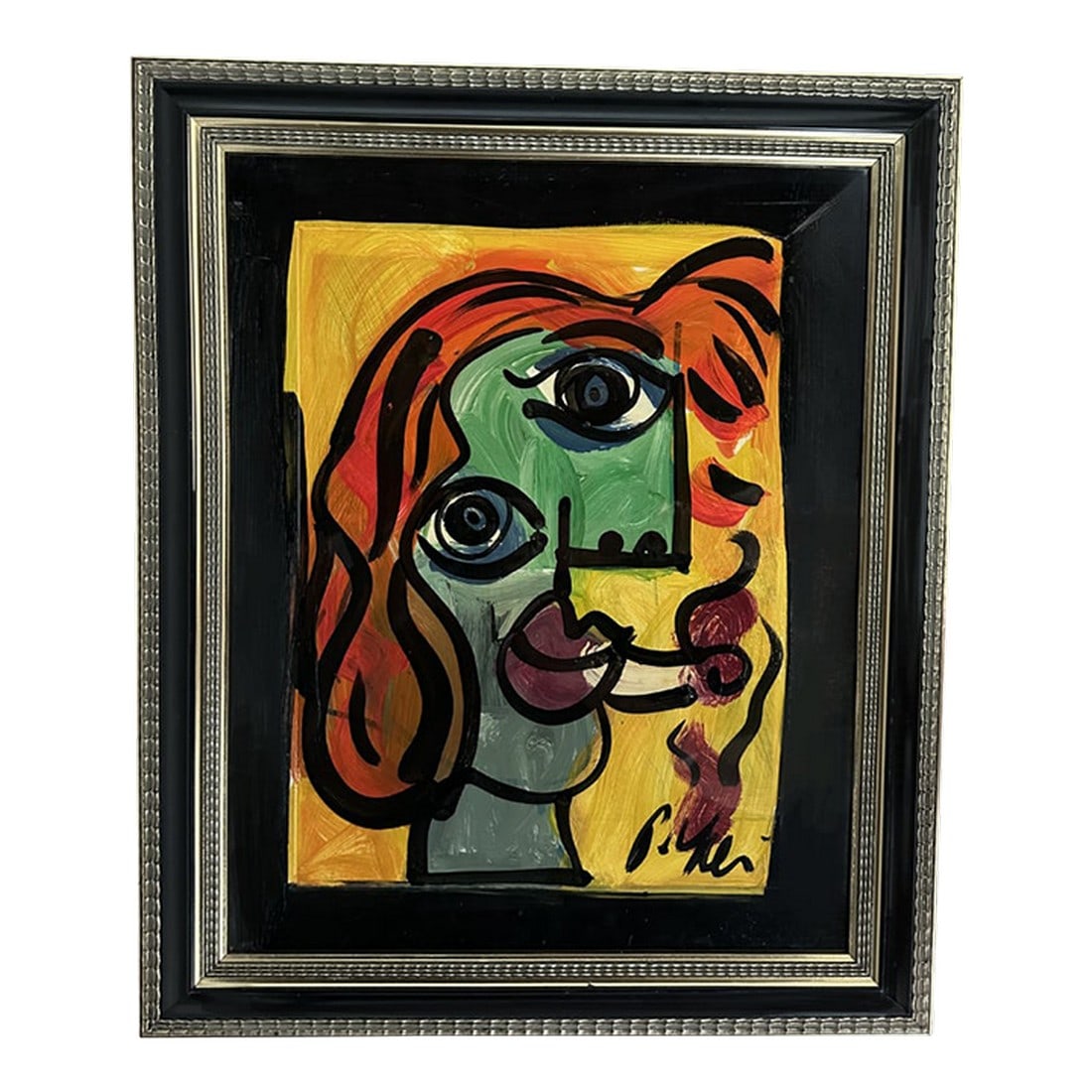 Peter Keil Painting Framed: Peter Keil is a German artist that focuses primarily on abstract expressionism. Keil painted with some of the greats including Joan MirÃ³, Pablo Picasso and Andy Warhol, to name a few. This