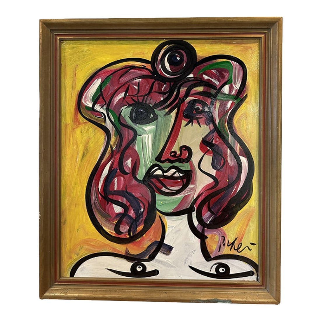 My Friend Pablo Picasso in Paris Titled Peter Keil Painting: Peter Keil is a German artist that focuses primarily on abstract expressionism. Keil painted with some of the greats including Joan MirÃ³, Pablo Picasso and Andy Warhol, to name a few. This 