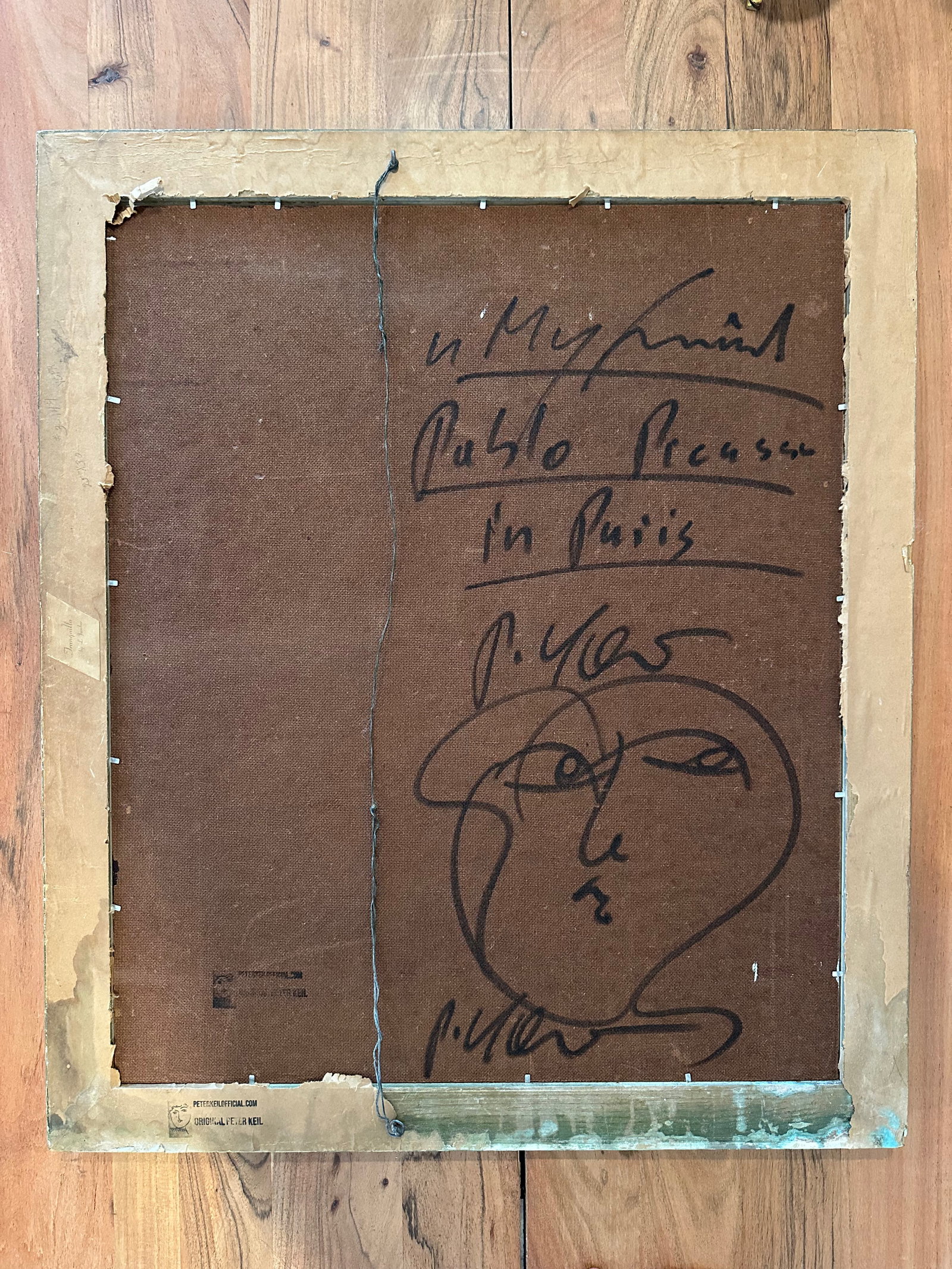 My Friend Pablo Picasso in Paris Titled Peter Keil Painting - 4