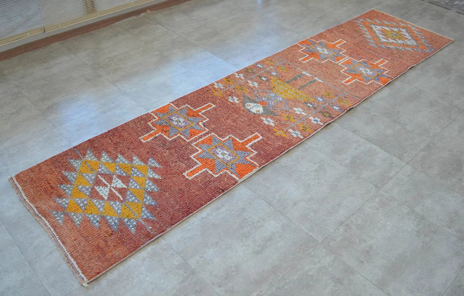 1960s Vintage Hand Knotted Turkish Runner - 4