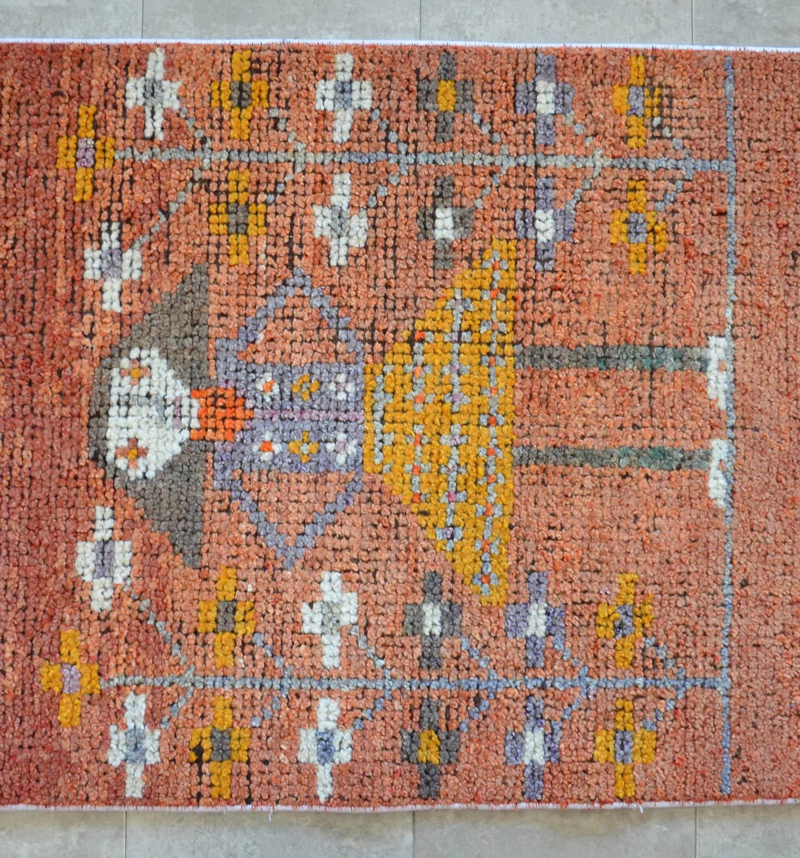 1960s Vintage Hand Knotted Turkish Runner - 7