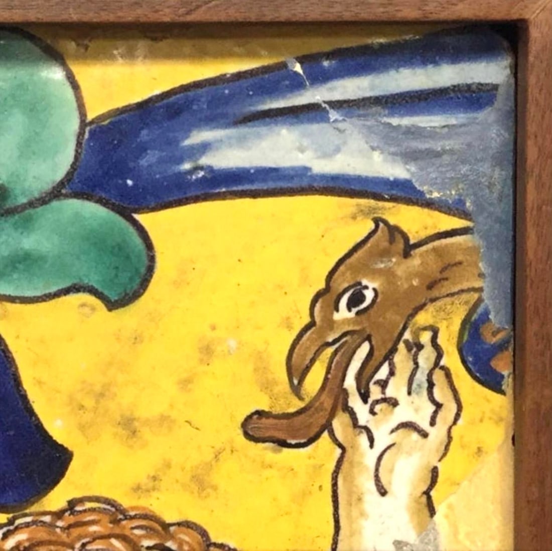 18th Century Italian Majolica Faience Pottery Putto Framed Tiles - 6