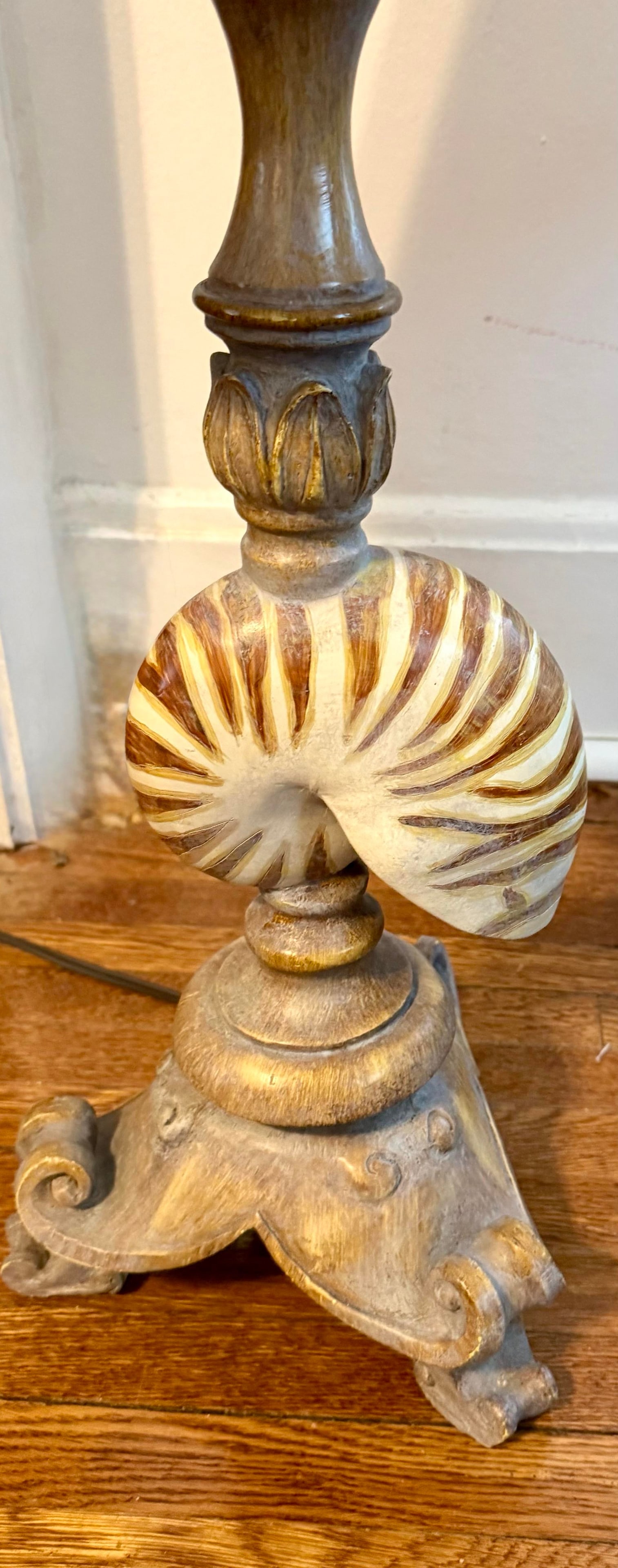 Mid 20th Century Nautilus Shell Table Lamps - a Pair - 10
