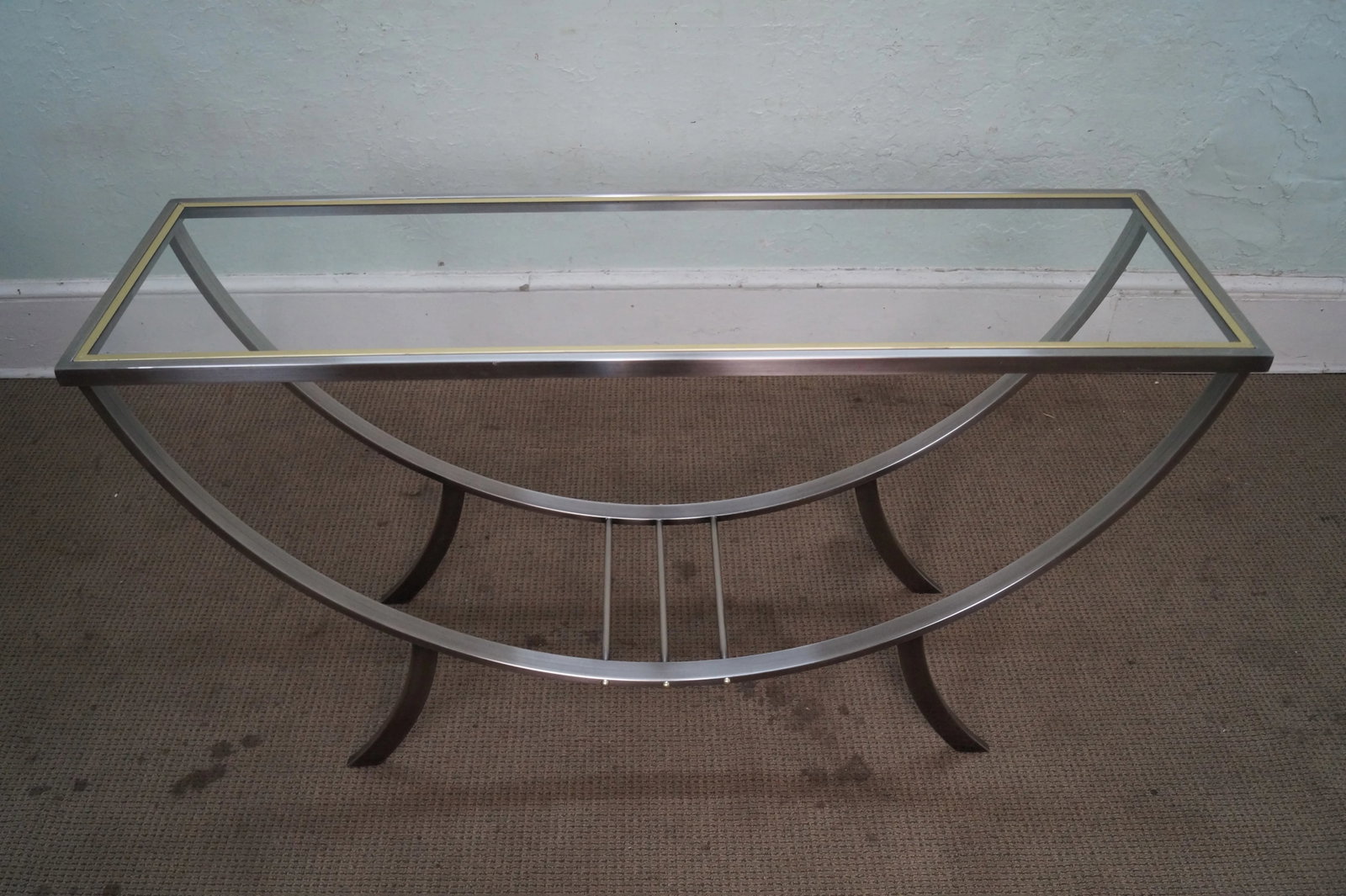 Design Institute of America Brushed Metal Console - 2