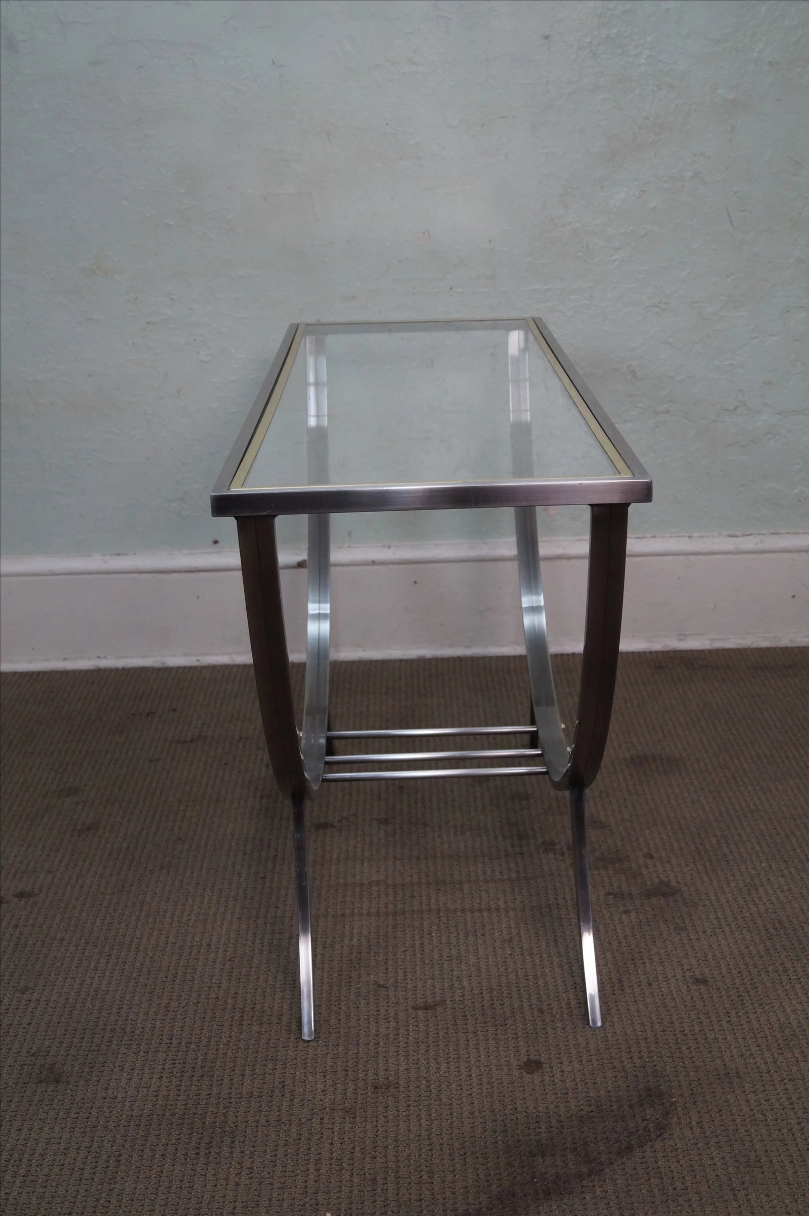 Design Institute of America Brushed Metal Console - 3
