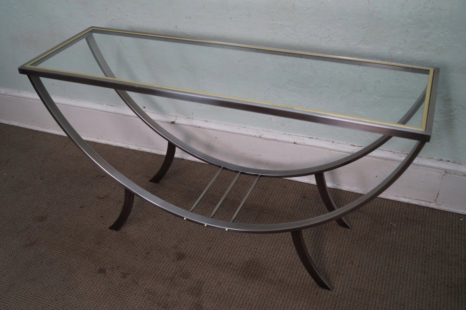Design Institute of America Brushed Metal Console - 4