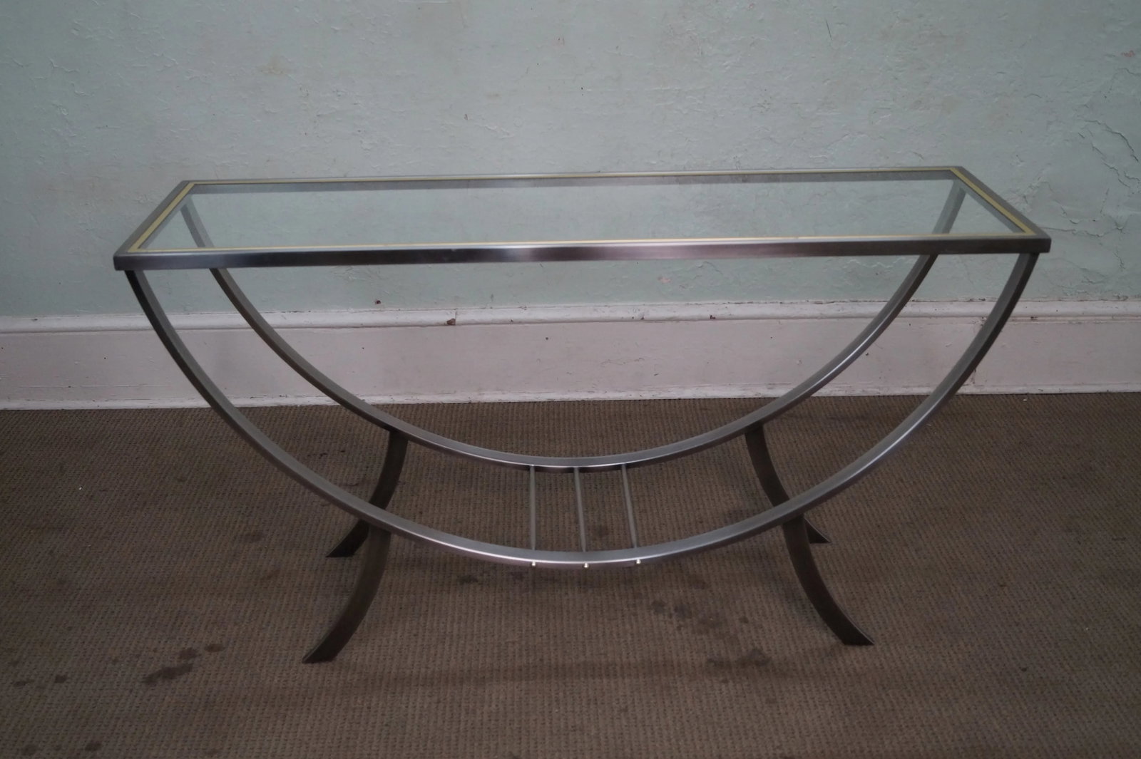 Design Institute of America Brushed Metal Console - 6