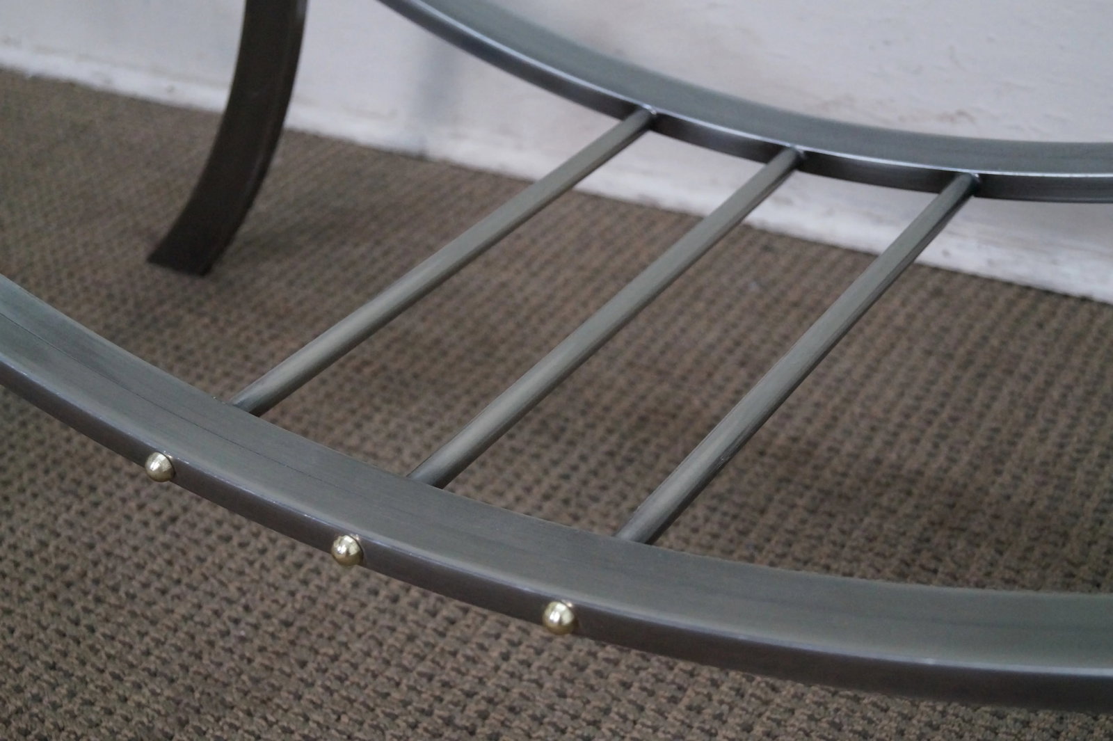 Design Institute of America Brushed Metal Console - 7