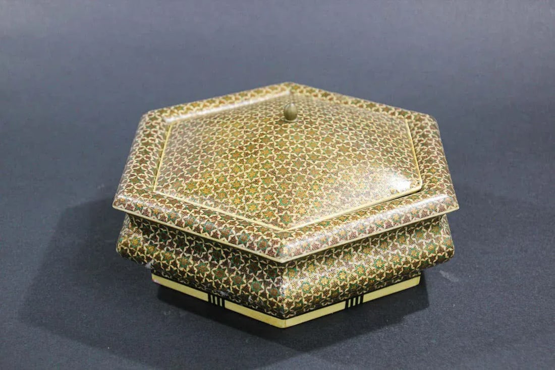 Anglo Indian Micro Sadeli Mosaic Inlaid Box - 3