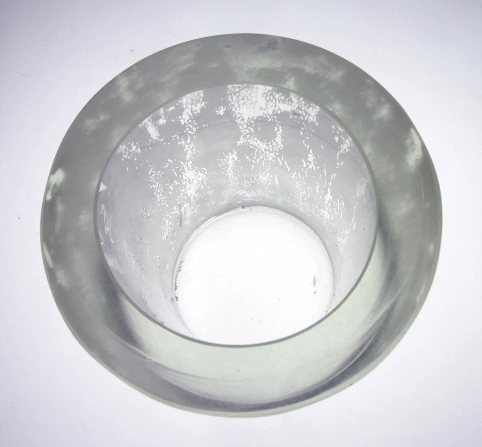 Mid Century Modern Cylinder Art Glass Vase in the Manner of Ward Bennett - 8