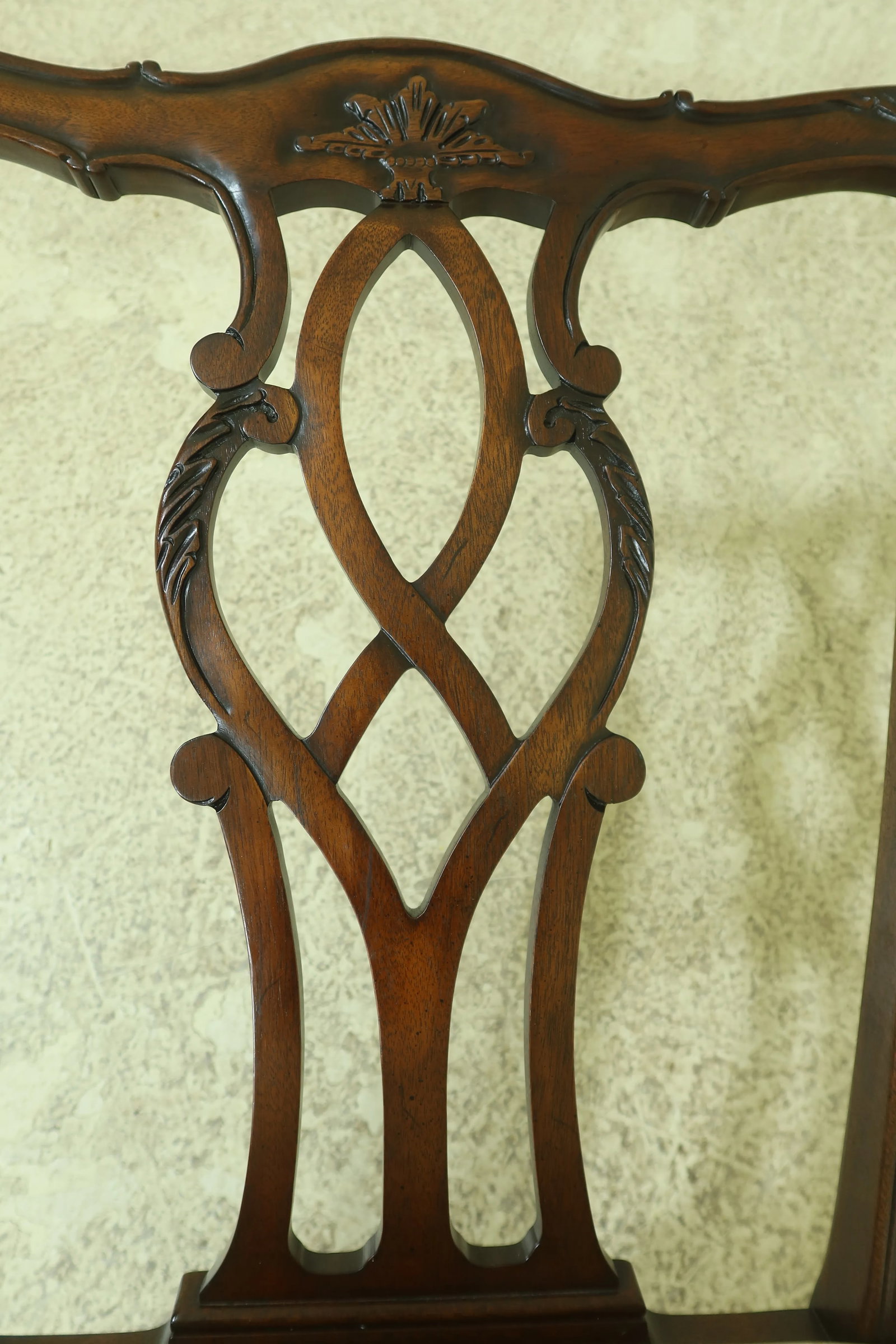 Set of 8 Kindel Chippendale Mahogany Dining Room Chairs - 8