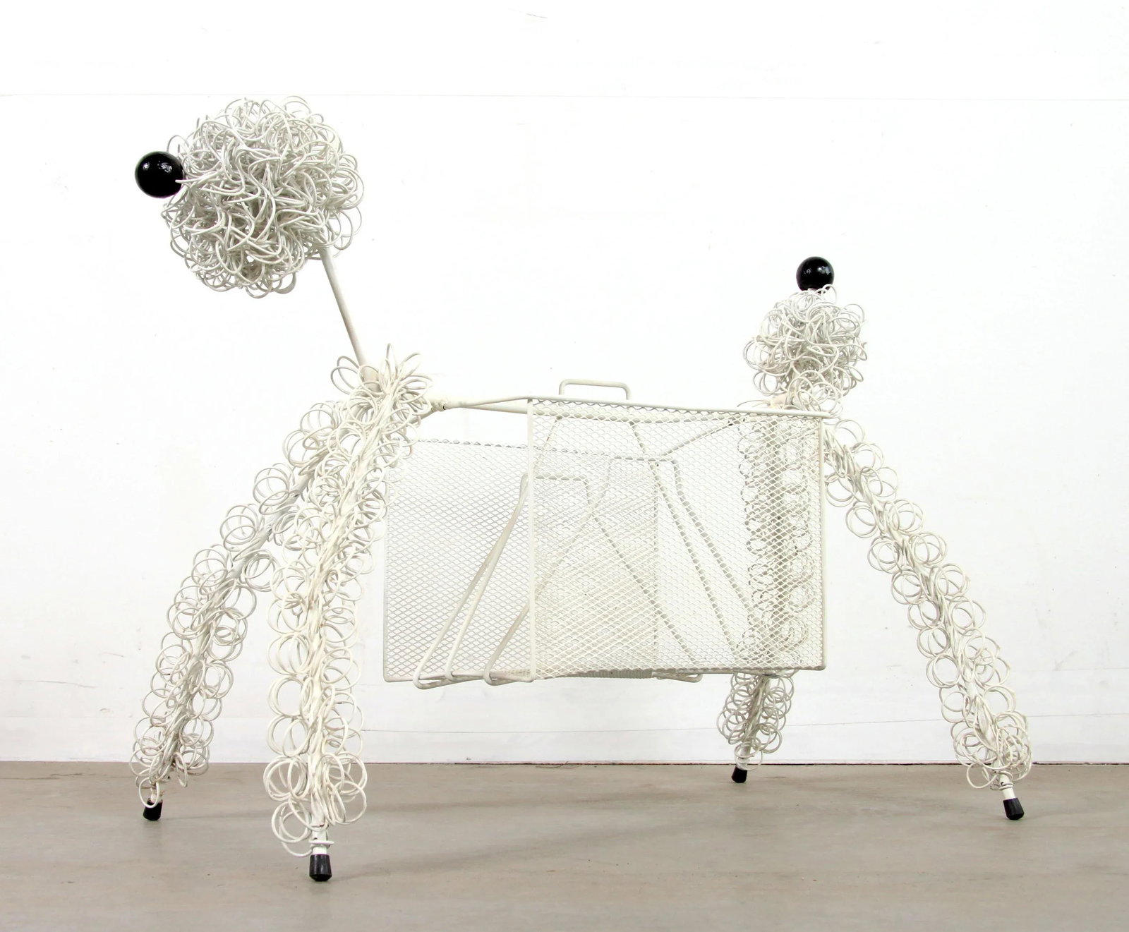 Mid Century Modern Frederic Weinberg Style Poodle Magazine Holder - 2
