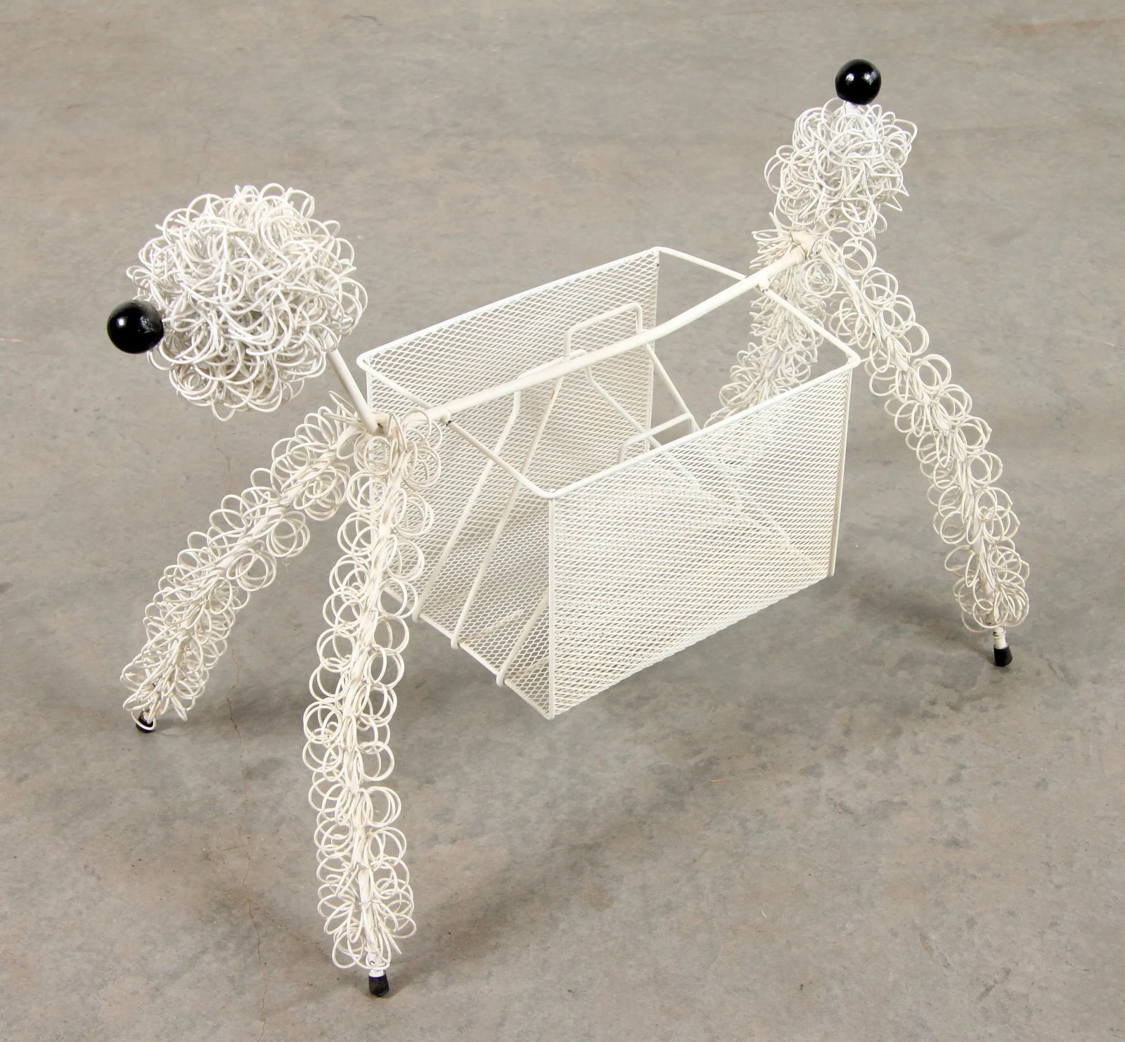 Mid Century Modern Frederic Weinberg Style Poodle Magazine Holder - 4