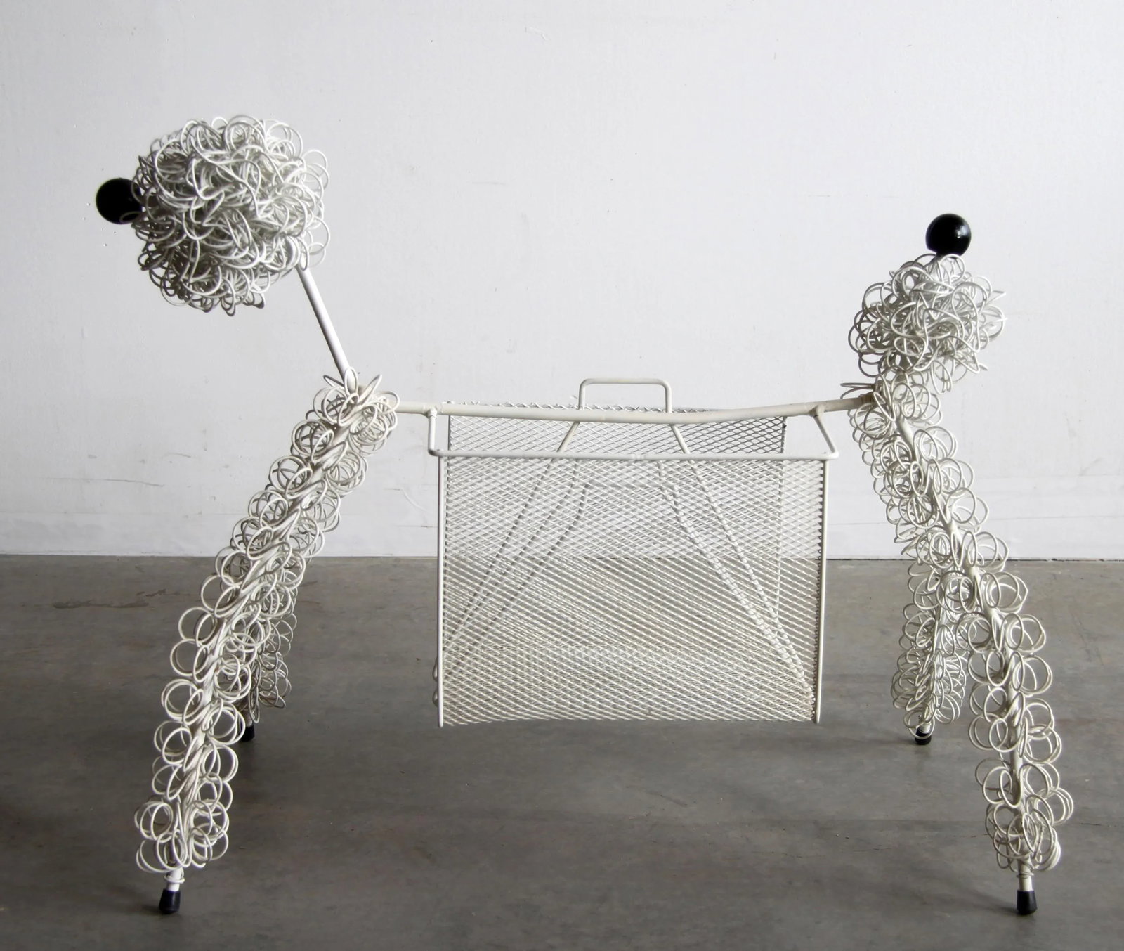 Mid Century Modern Frederic Weinberg Style Poodle Magazine Holder - 7