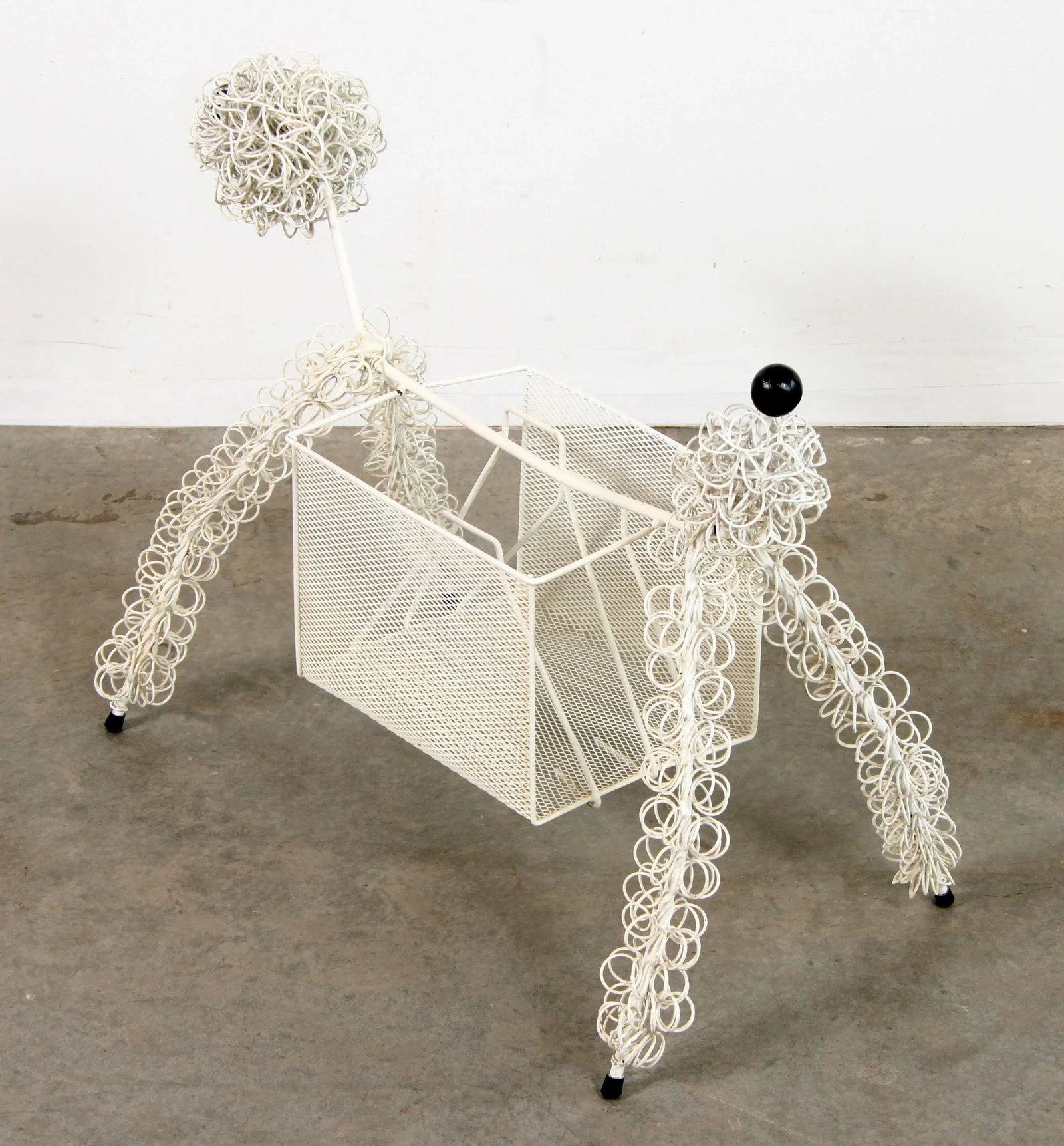 Mid Century Modern Frederic Weinberg Style Poodle Magazine Holder - 8