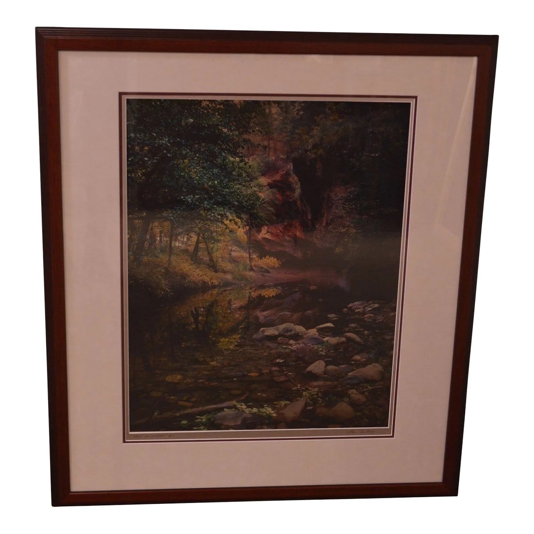 1990s 'Spirit Of Westfork' Original Photography by Lou Deserio: Lou Deserio (American, b. 1951), 'Spirit of Westfork', Limited Edition Chrome Print, Signed Lower Right, Gallery Label En Verso, Custom Wood Frame. Dimensions: 24 x 20 sight, 34.5 x 30.5 Framed.