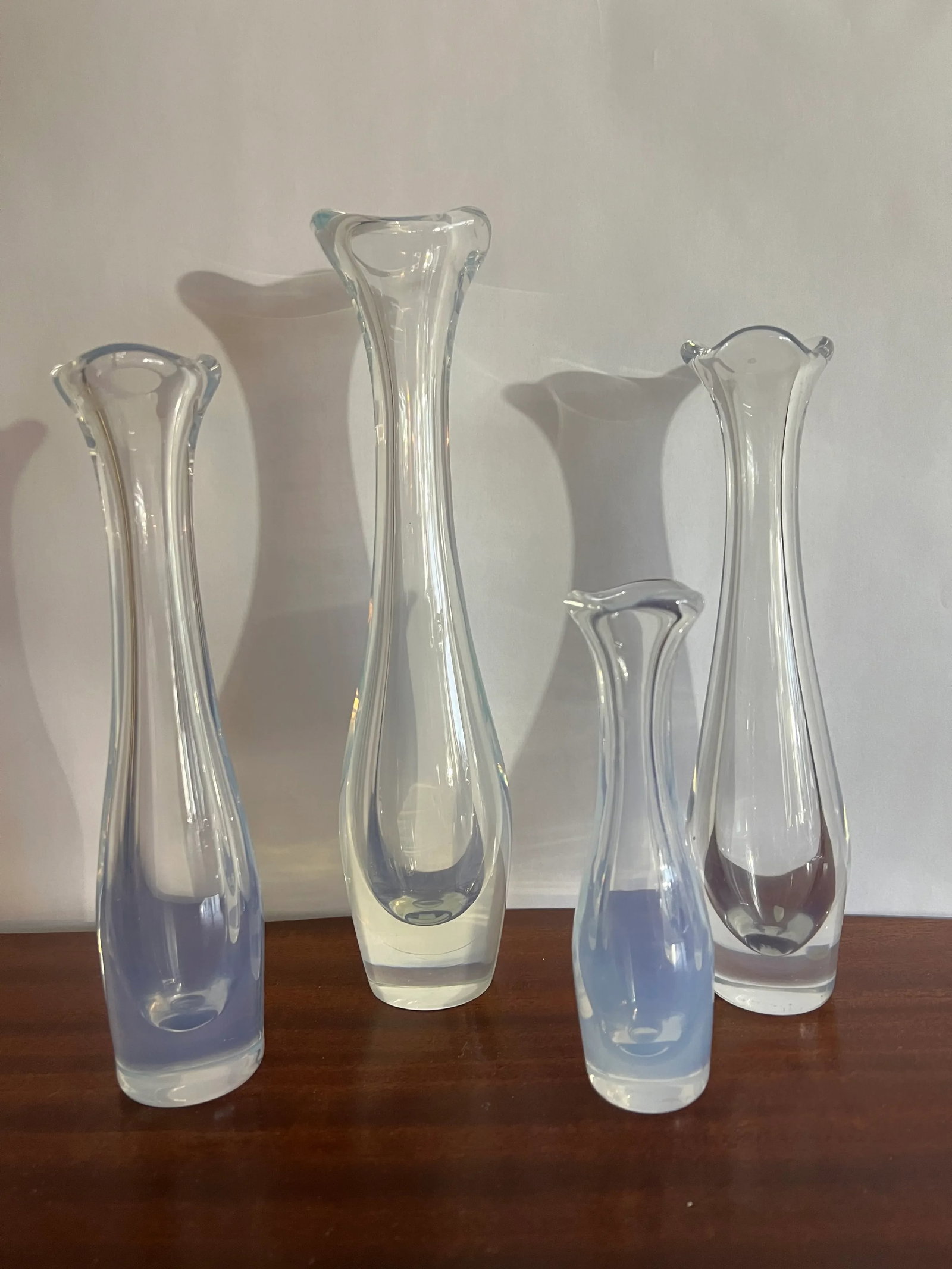 1950s Sven Palmqvist for Orrefors Opalescent Art Glass Bud Vases - Set of 4 - 2