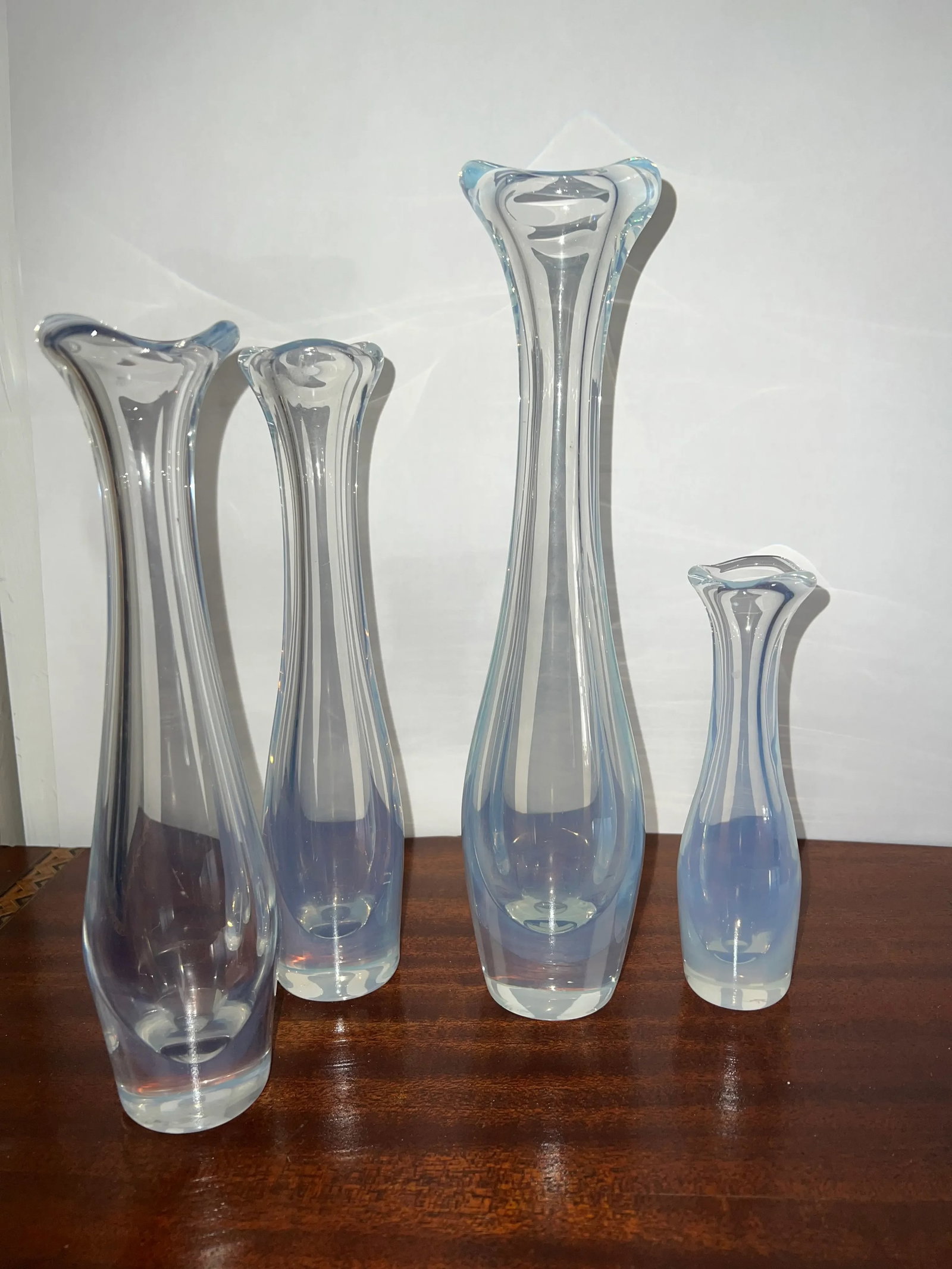 1950s Sven Palmqvist for Orrefors Opalescent Art Glass Bud Vases - Set of 4 - 4