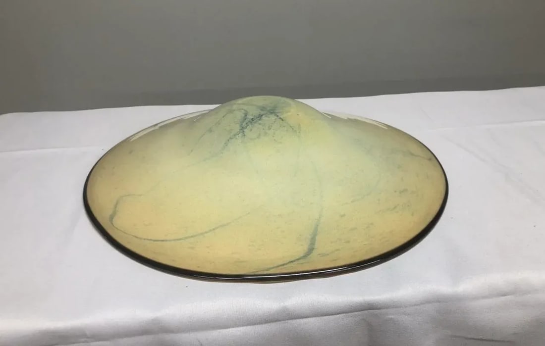 Early 21st Century R. Pele Ricardas Peleckas Signed Art Glass Bowl - 4