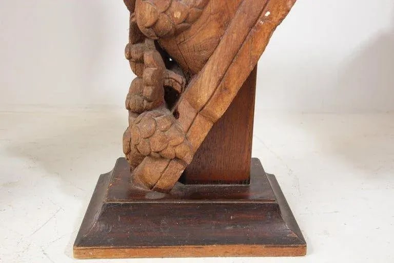 Architectural Carved Wood Temple Truss From India - a Pair - 11