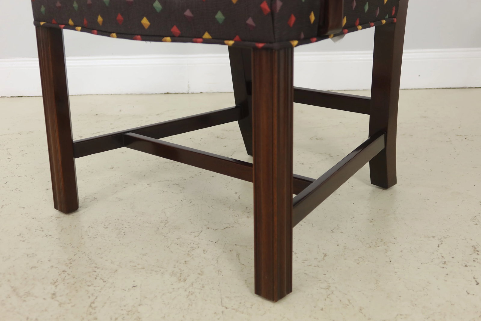 Set of 8 Kindel Oxford Mahogany Chippendale Armchairs - 7