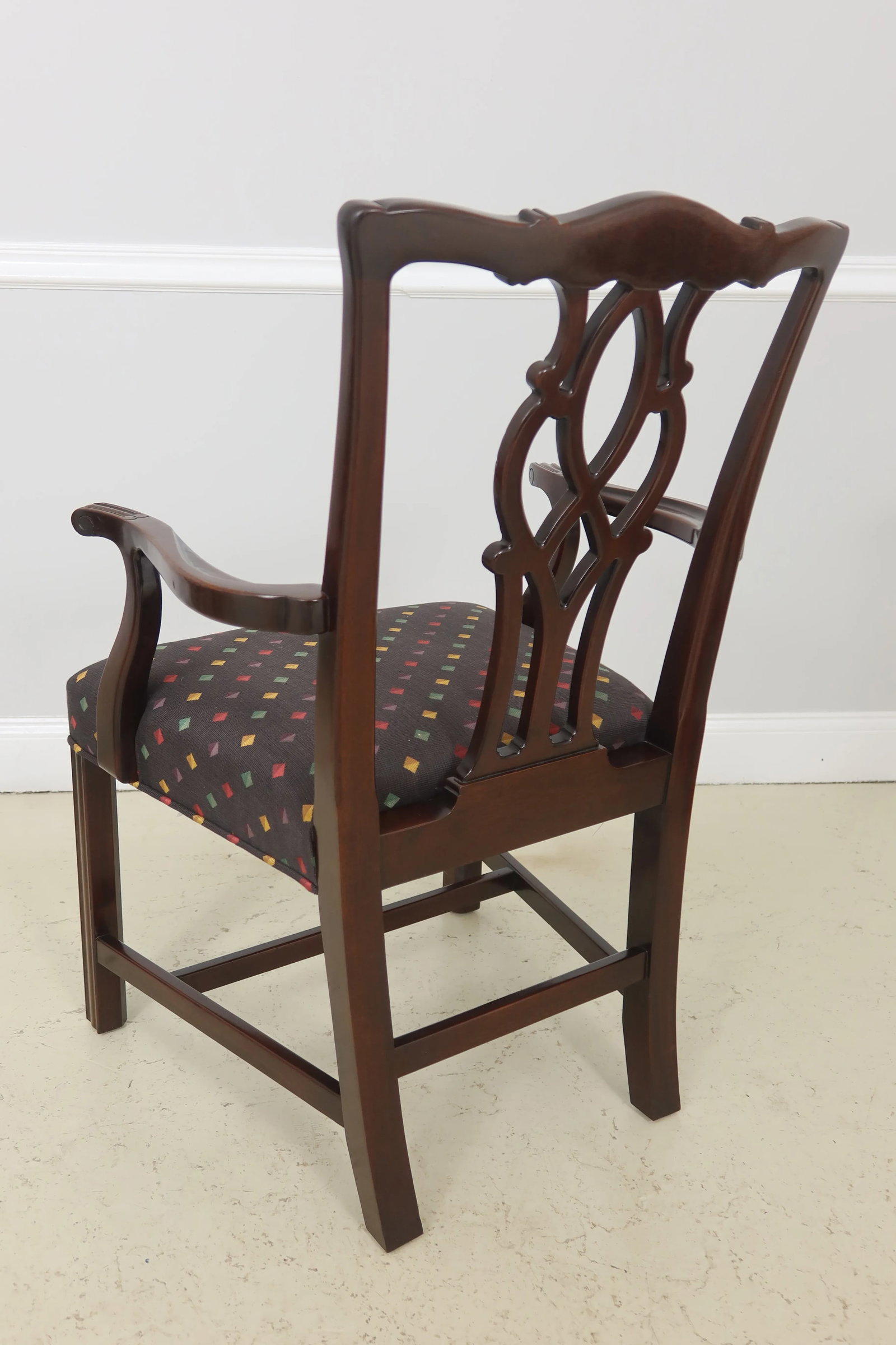 Set of 8 Kindel Oxford Mahogany Chippendale Armchairs - 9