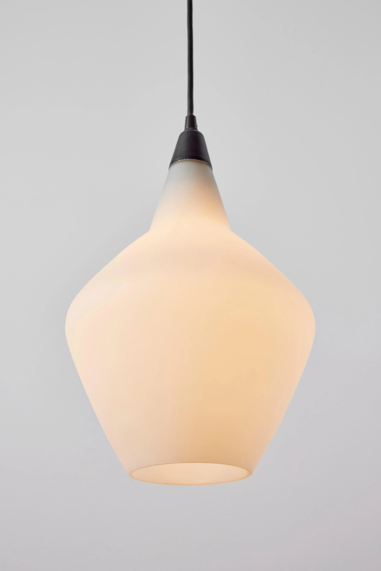 1950s Lisa Johansson-Pape Glass & Metal Ceiling Lamps - a Pair - 2
