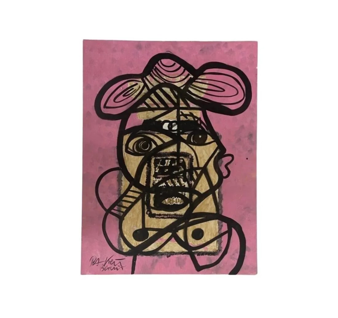 1980s "The Real Chanel Lady" Acrylic Painting by Artist Peter Keil - 4