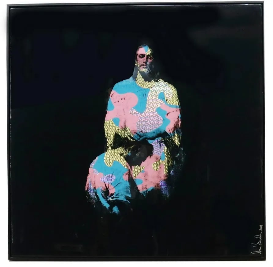 Large Embellished Giclee Lacquered Print by Shane Bowden - 6
