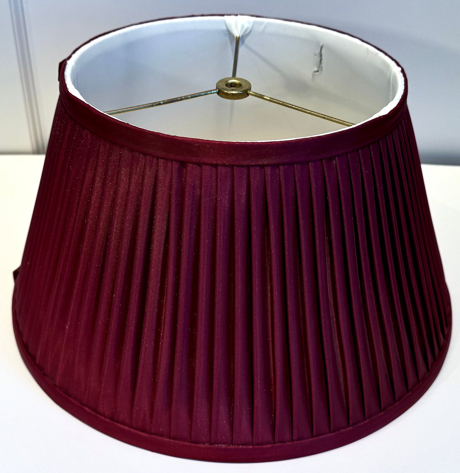 Hand Painted Ceramic Table Lamp, Bouillotte Style - 9