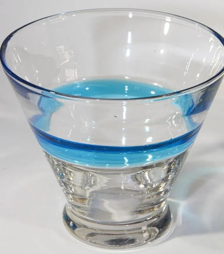 Vintage Drinking Murano Crystal Glasses- Set of 4 - 5