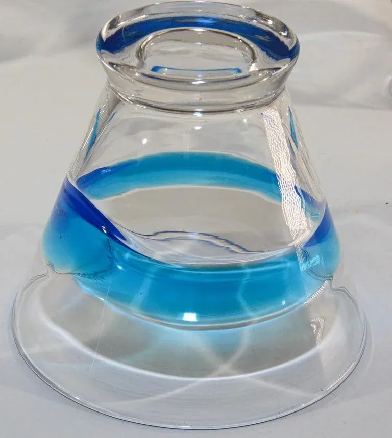 Vintage Drinking Murano Crystal Glasses- Set of 4 - 6