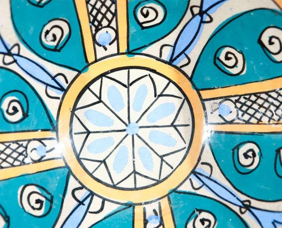 Antique Moroccan Pottery Bowl - 5