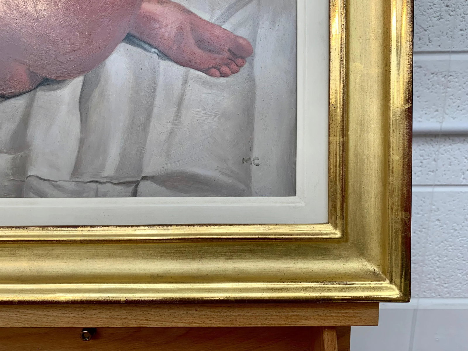 Mark Clark, Oil Painting of Seated Female Nude Figure by British Contemporary Artist, 2000 Circa - 7