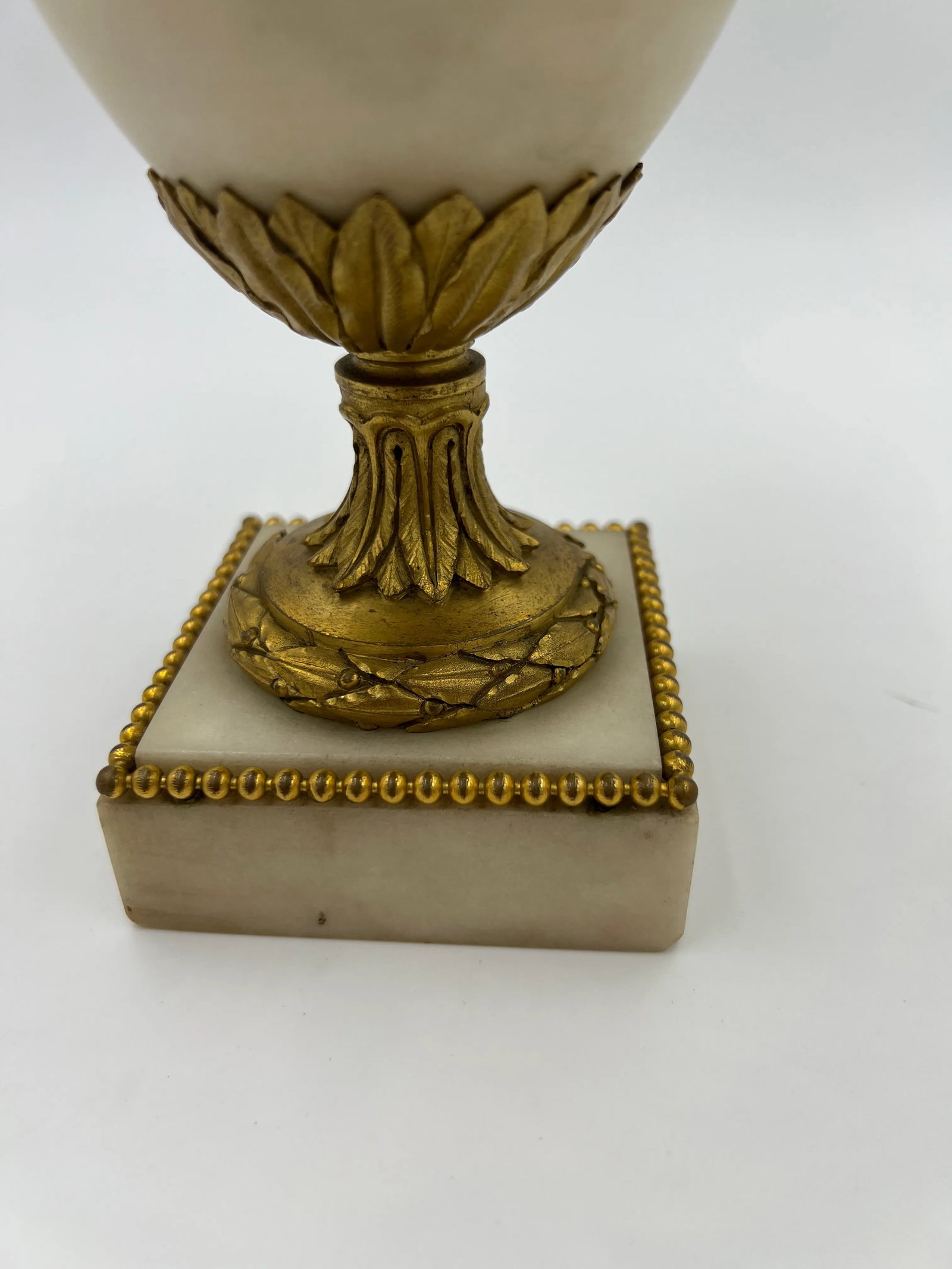 Fine Quality Pair, 19th Century French White Marble Bronze Ormolu Mounted Vases - 4