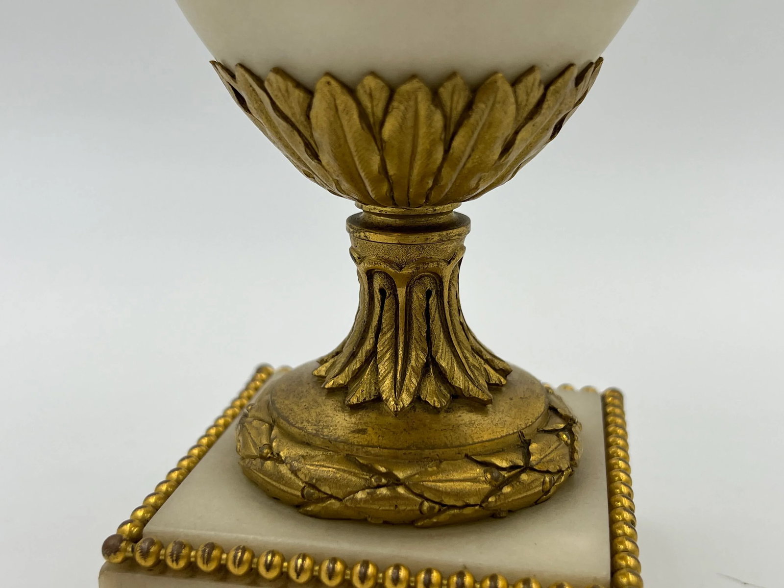 Fine Quality Pair, 19th Century French White Marble Bronze Ormolu Mounted Vases - 6