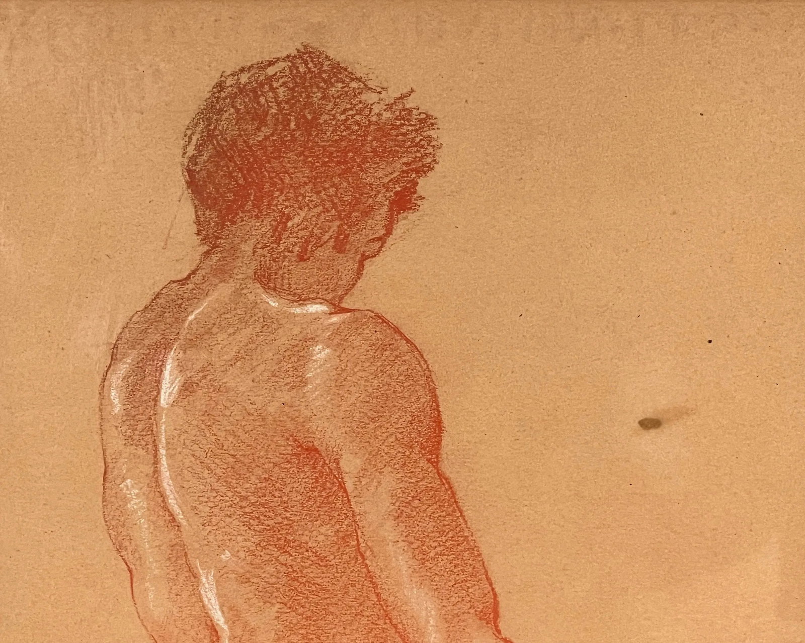 Vintage C.1930 Rosa Burger Pastel Pencil & Gouache Nude Portraits - a Pair - 4