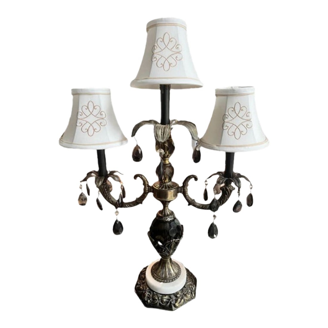 Vintage Italian Hollywood Regency Girandole Table Lamp (1 of 10)