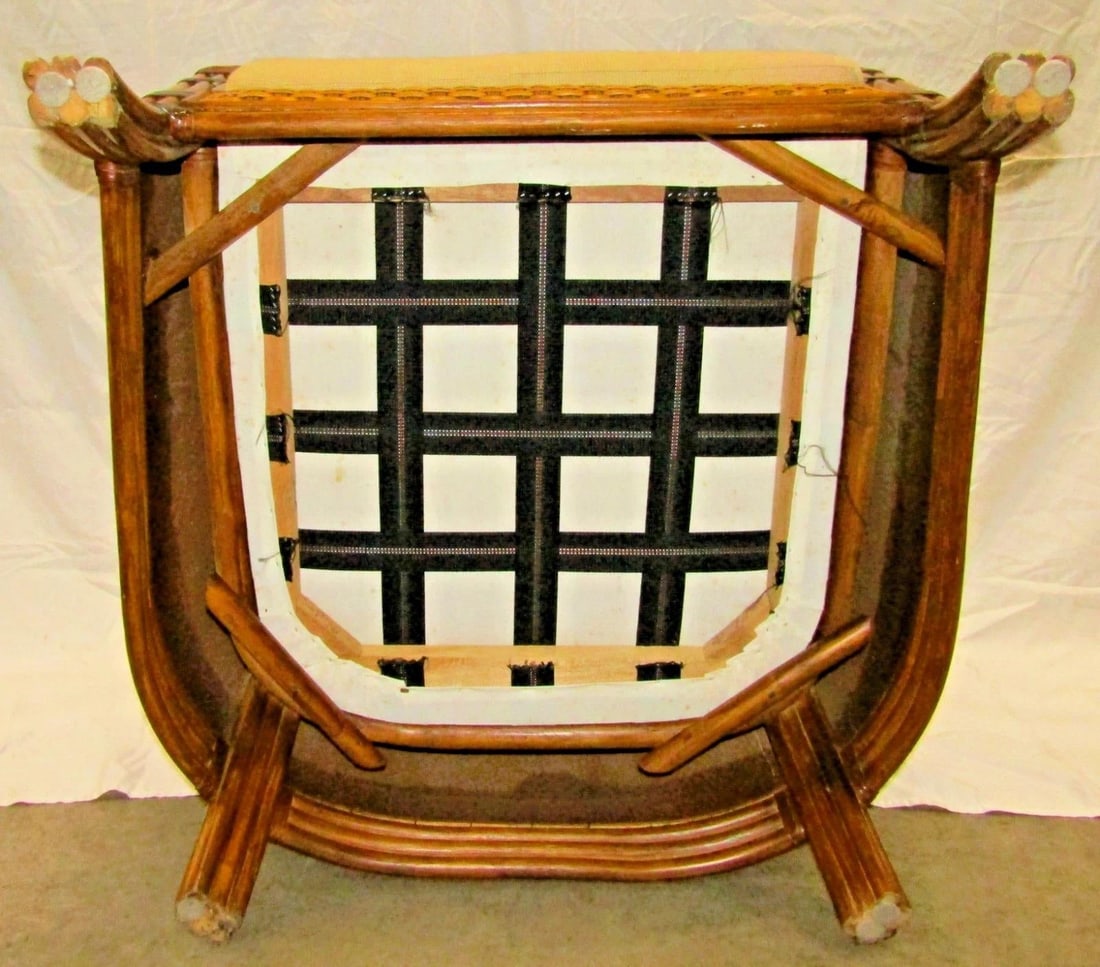 1970s Rattan Wicker Mandalay Chairs With Cushions - Set of 2 - 18