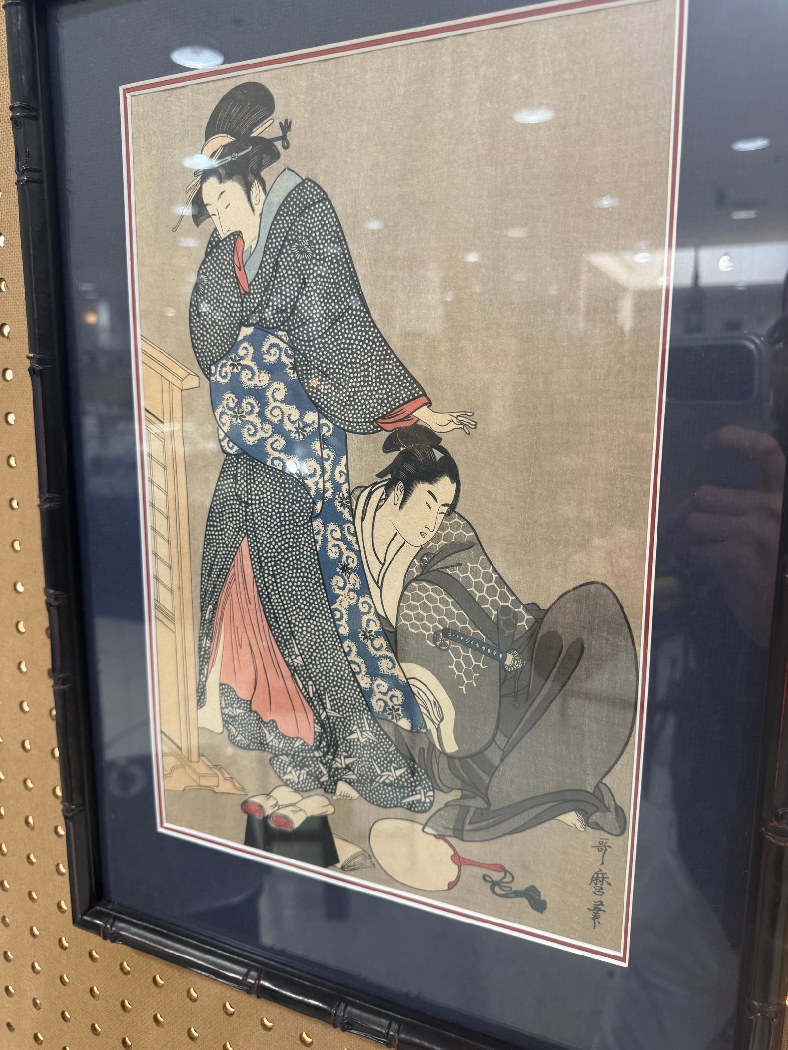 Mid 19th Century Woodblock Print : Toyokuni III : Utagawa Kunisada : Oboshi and Yozei-In - 3