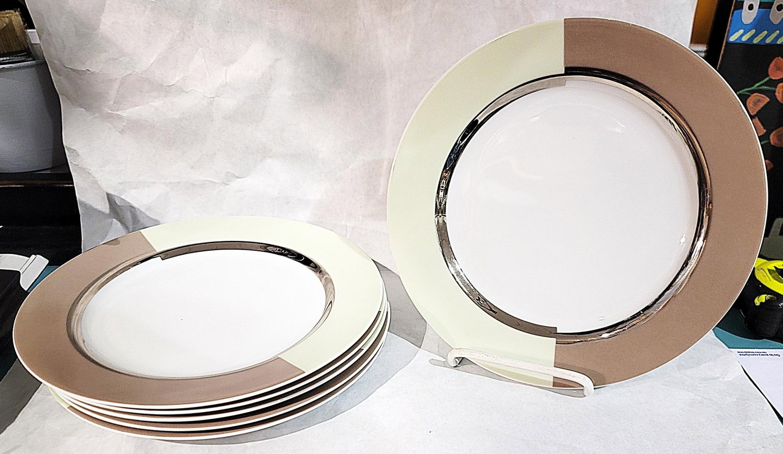 1990s Bernardaud Fusion Dinner Service Set for 6 - 3