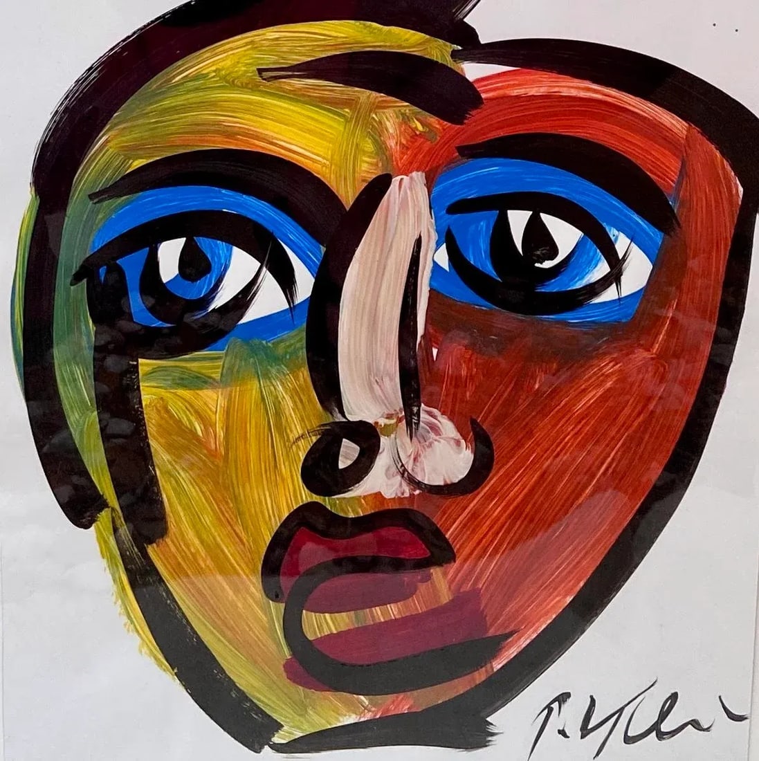 Peter Keil Abstract Painting, Framed - 4