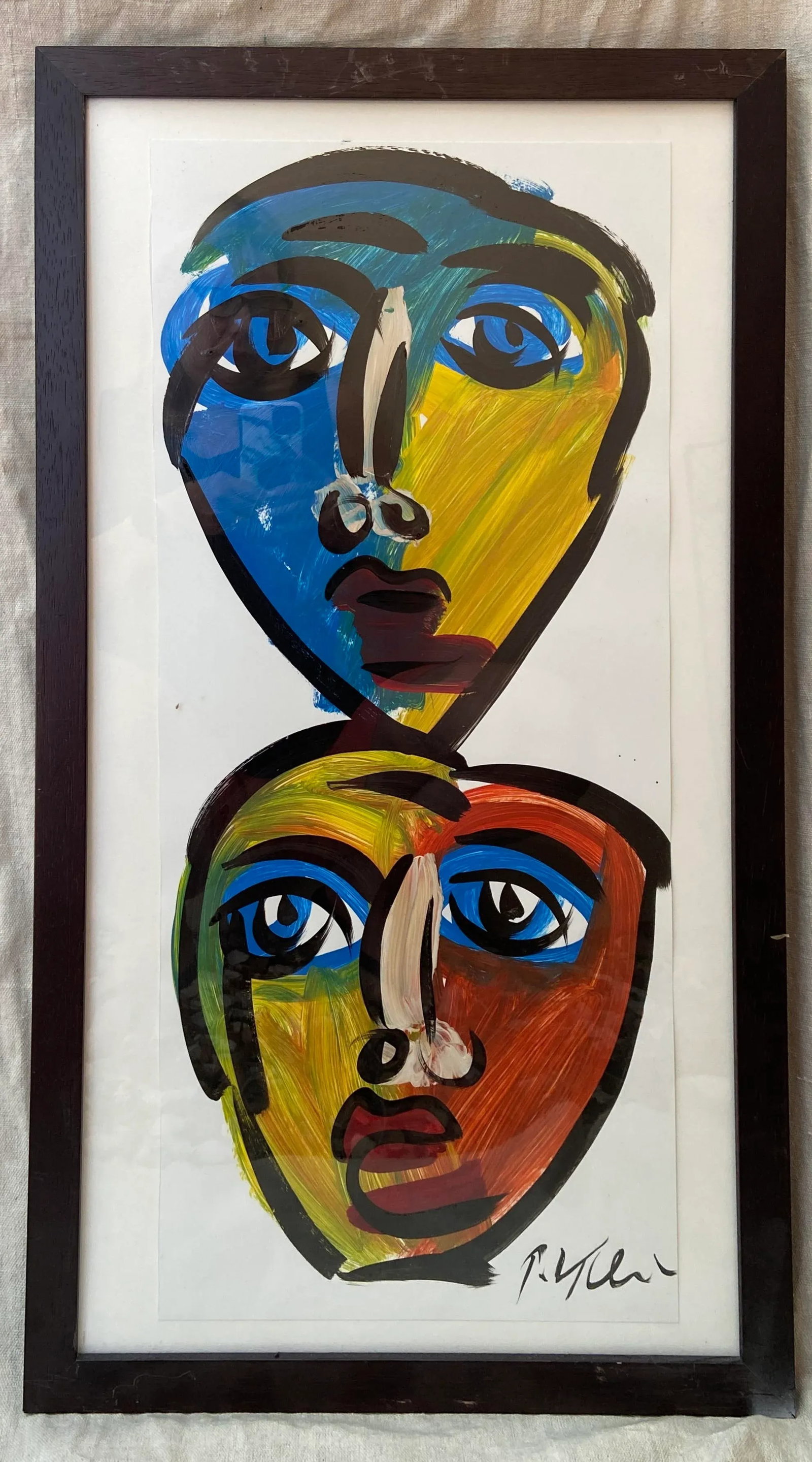 Peter Keil Abstract Painting, Framed - 7