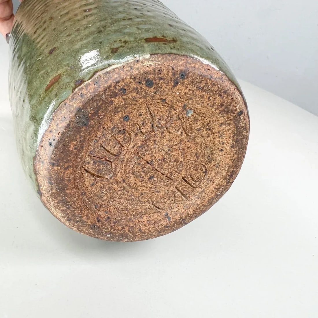 1970s Vivika & Otto Heino Studio Art Pottery Glazed Vase Ojai Calif - 4