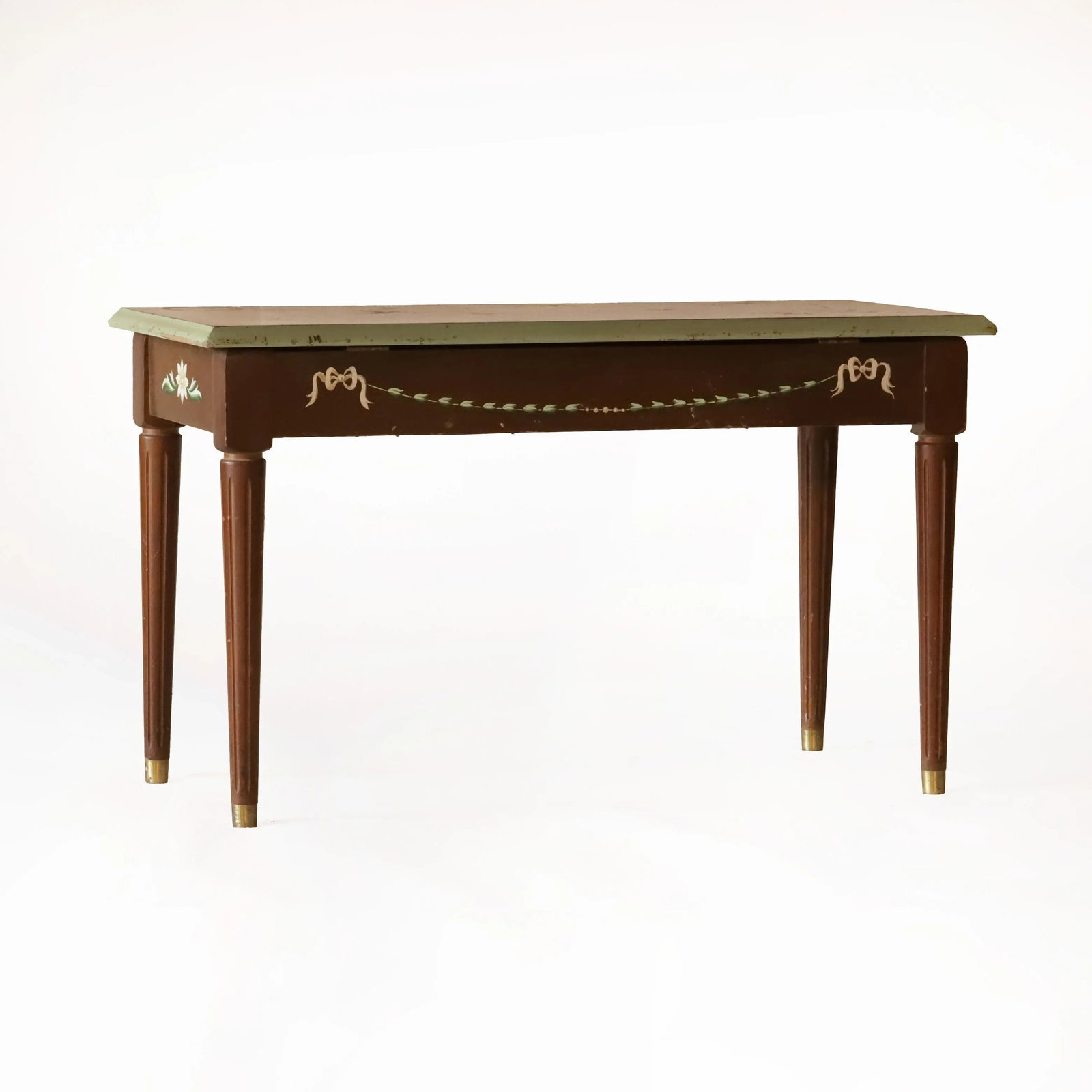 Vintage Piano Hand-Painted Floral Bench With Storage Box - 8