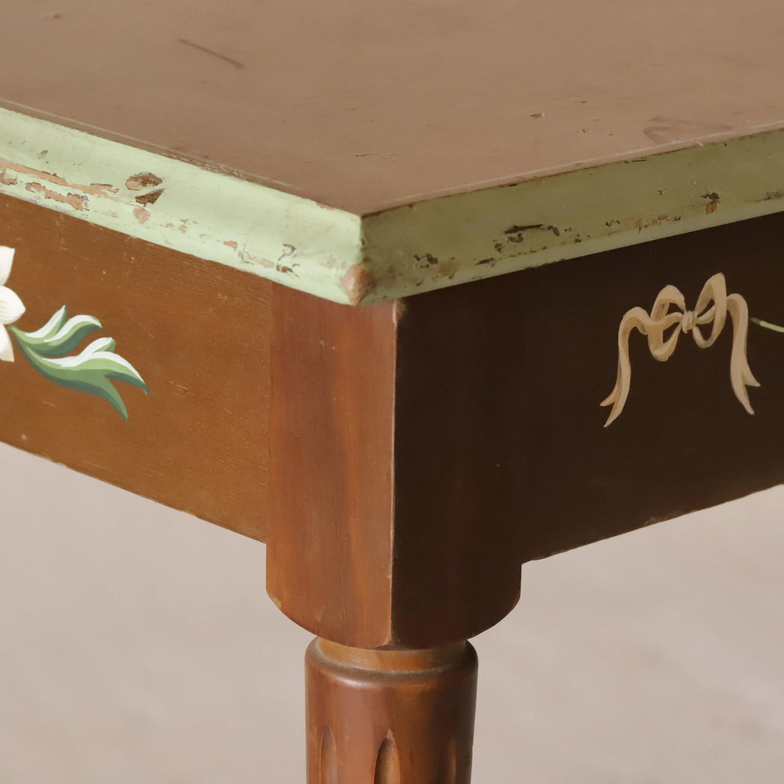 Vintage Piano Hand-Painted Floral Bench With Storage Box - 9