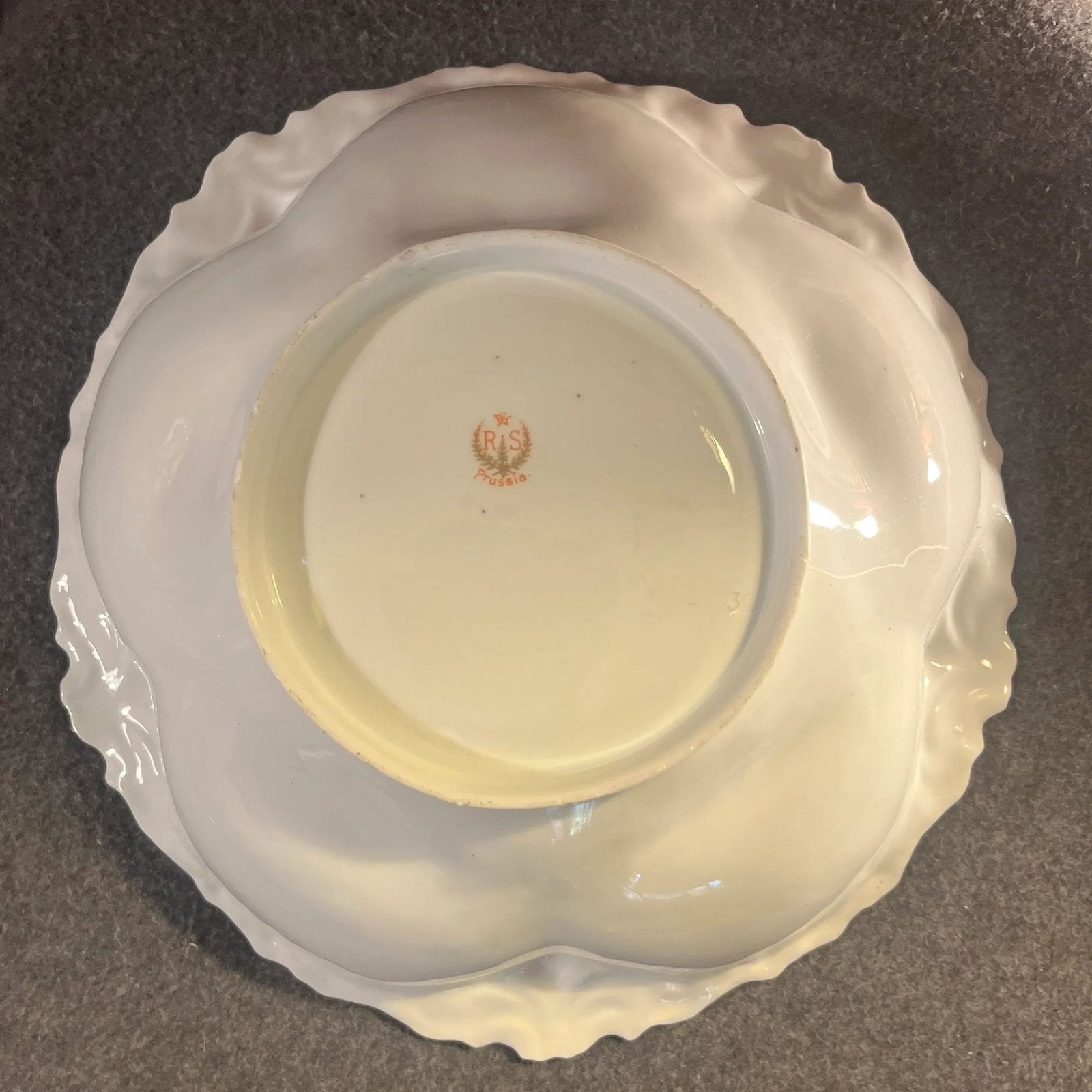 Antique Rs Prussia Hand Painted Berry Bowl - 5