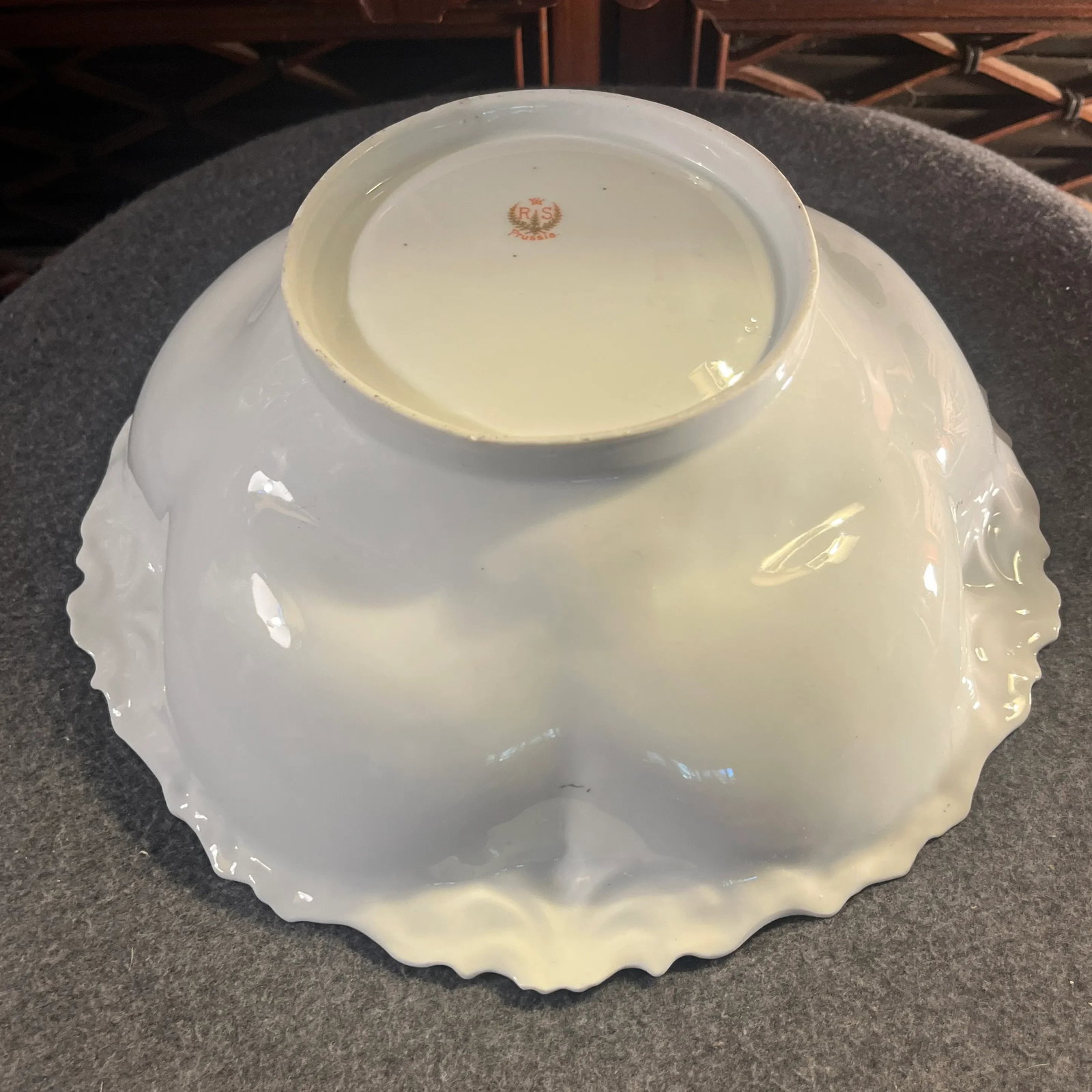 Antique Rs Prussia Hand Painted Berry Bowl - 6