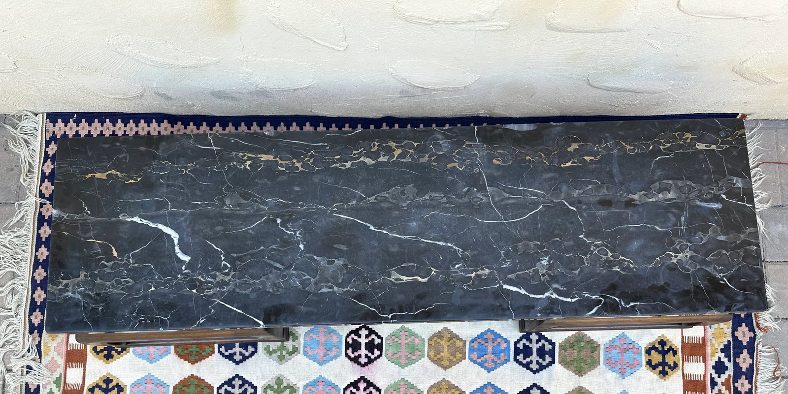Baker Far East Collection Chinoiserie Marble Top Coffee Table - 9