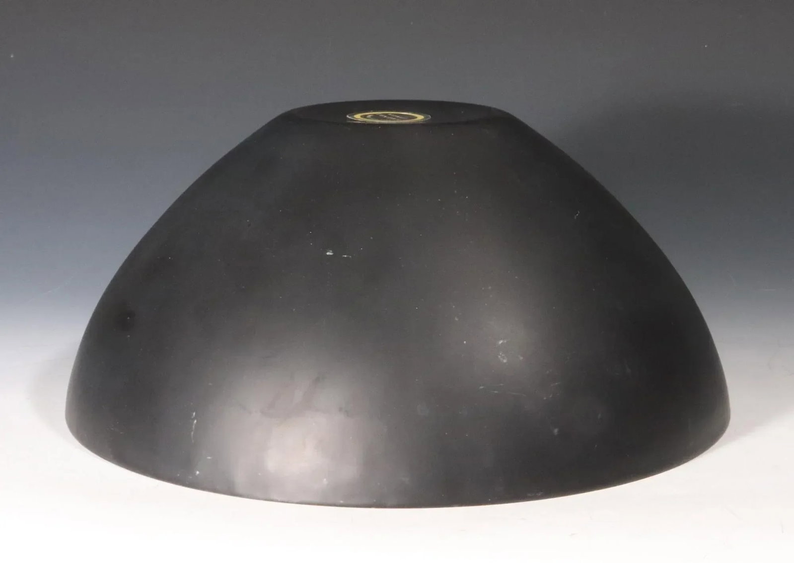 Modernist Krenit Black and Aqua Green Enamel Bowl by Herbert Krenchel for Torben Ã˜rskov & - 5